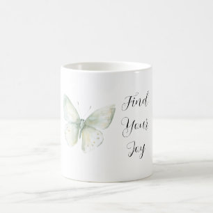 Mynta Fjäril Glädje Kaffemugg