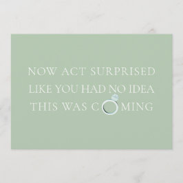 Myntfärgade Roliga Brudtjej / Bröllopstårtbitar-fö Inbjudningar