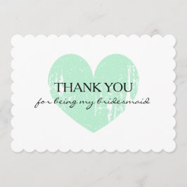 Myntherte tack för att du är min brudtärna kort