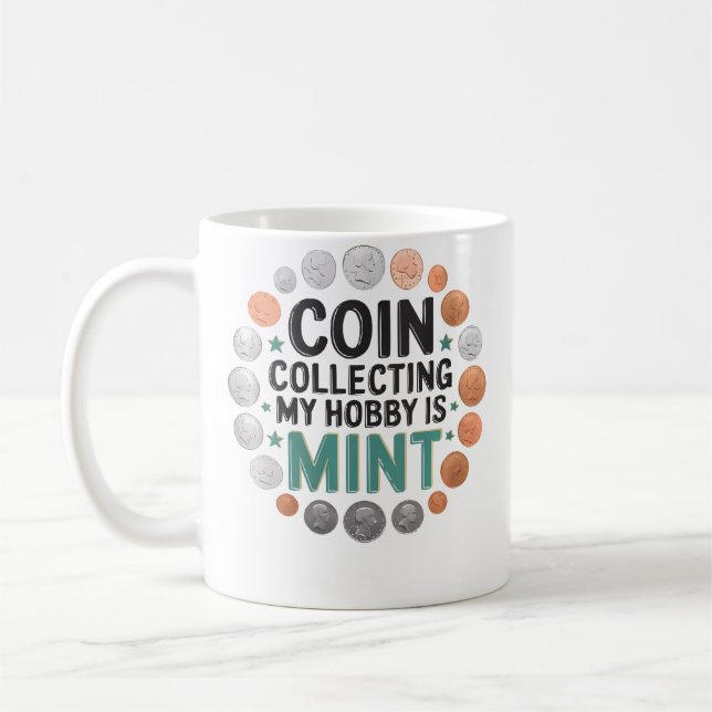 Myntinsamlare Numismatiker Numismatik Mynt Coll Kaffemugg (Vänster)