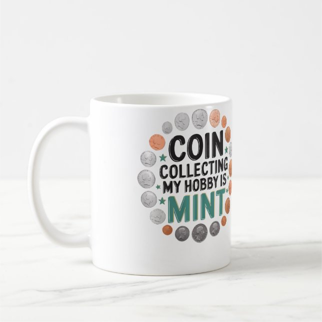 Myntinsamlare Numismatiker Numismatik Myntsamling Kaffemugg (Vänster)
