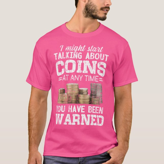 Myntinsamling Rolig Myntsamlare T Shirt (Framsida)