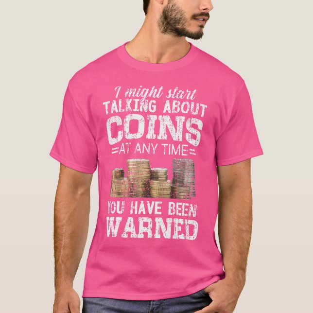 Myntinsamling Rolig Myntsamlare T Shirt (Framsida)