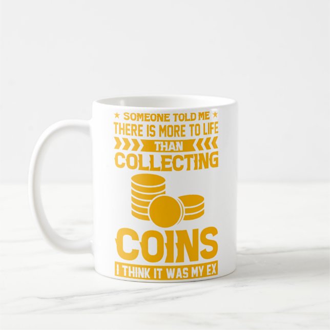 Myntinsamling Samlare Numismatisk Rolig Mynt C Kaffemugg (Vänster)
