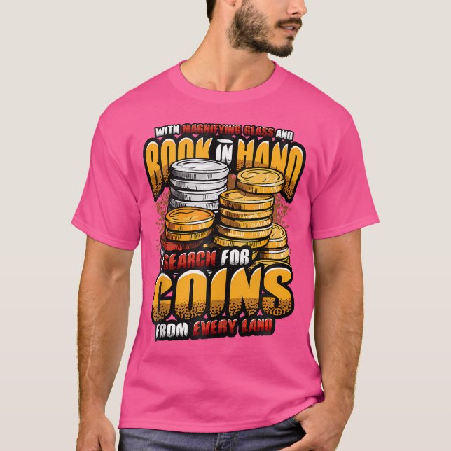 Myntsamlingsrim Sällsynt Myntsamlare T Shirt (Framsida)