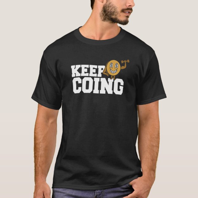 Myntuppsamlarmynning som samlar in numismatikHobby T Shirt (Framsida)