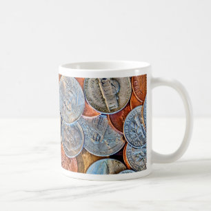 myntvaluta kaffemugg