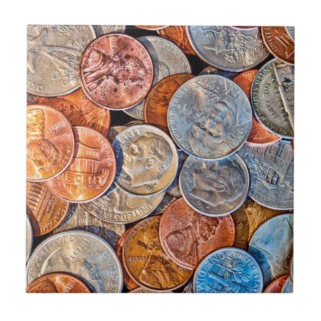 myntvaluta kakelplatta (Framsidan)