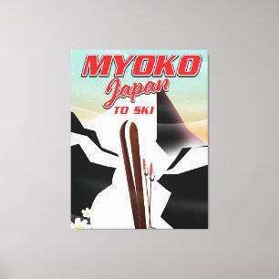 myoko japan ski poster canvastryck