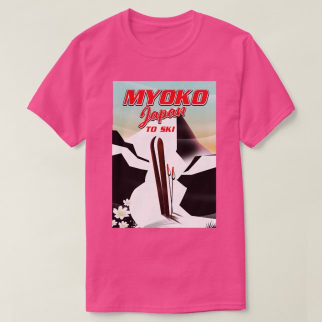 myoko japan ski poster t shirt (Design framsida)