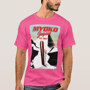 myoko japan ski poster t shirt