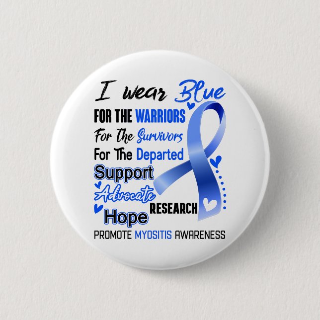 Myositis Awareness Month Ribbon Gifts Knapp (Framsida)