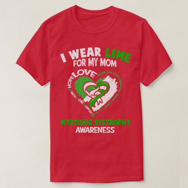 Myoton dystrofi - medvetandegrad I Bära - gräns fö T Shirt (Design framsida)