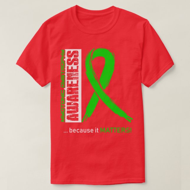 Myoton dystrofi - medvetenhet eftersom dess betyde t shirt (Design framsida)