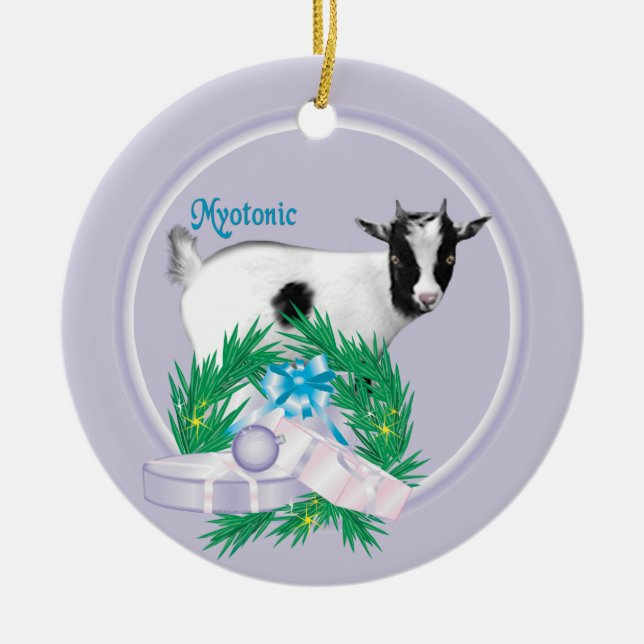 Myotonic Goat WAN Helgdag Ornament (Framsidan)
