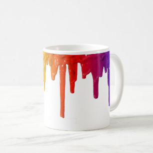 MyPride365 - Regnbågen målar droppandemuggen Kaffemugg