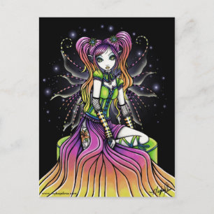 Myra Celestial Rainbow Fairy Art Postcard Vykort