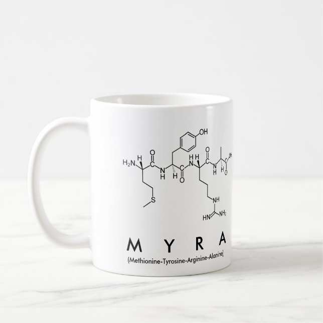 Myra peptide namn mugg (Vänster)