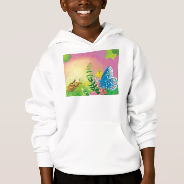 Myra, snigel och Chapmans blåvinge T Shirt (Framsida)