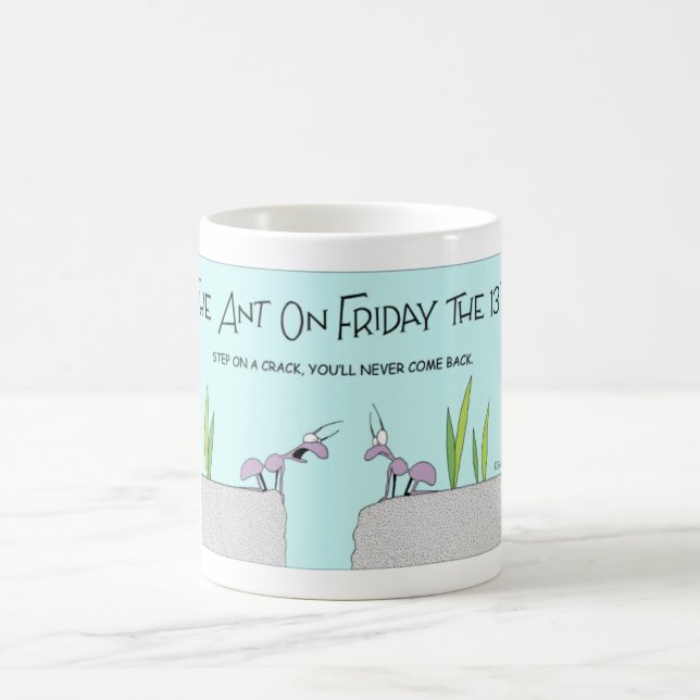 Myran på fredag 13th kaffemugg (Center)