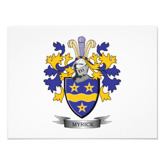 Myrick Family Crest Jackar av Arm Fototryck