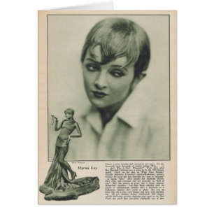 Myrna Loy 1925 Hälsningskort