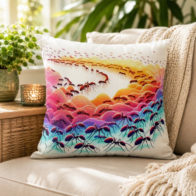 Myror i Underlandet Kudde (Ants in Wonderland Pillow)