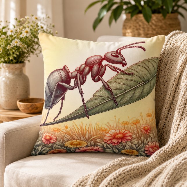 Myror i Underlandet Kudde (Ants in Wonderland Pillow)