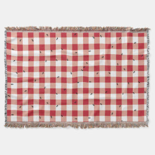 Myror på en picknick - kastfilt filt