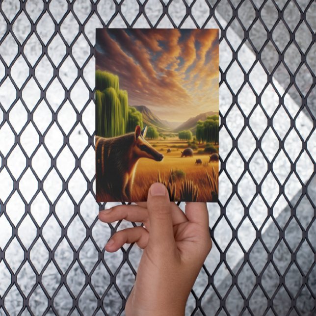 Myrpiggsvin i solbelyst fält vykort (Skapare uppladdad)