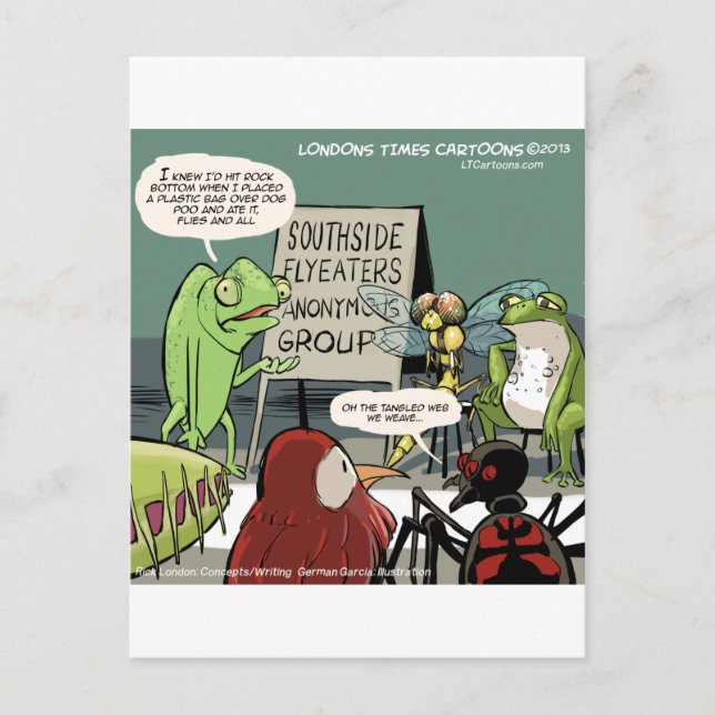 Myrslokar Anonyma 12-stegs Roligt Vykort (Framsida)