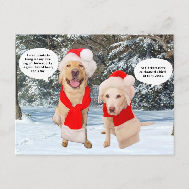 Myrtie & Moses på jul Helg Vykort (Framsida)