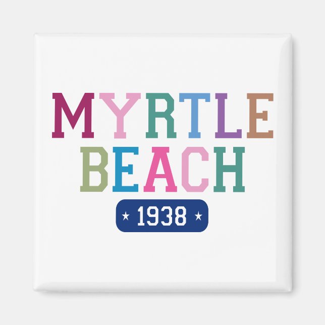 Myrtle Beach 1938 Magnet (Framsidan)