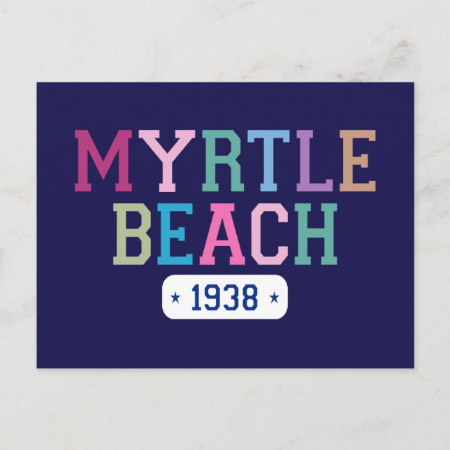 Myrtle Beach 1938 Vykort (Framsida)
