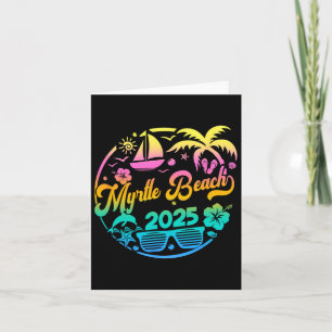 Myrtle Beach 2025 Familjesemester Strand Matchande Kort
