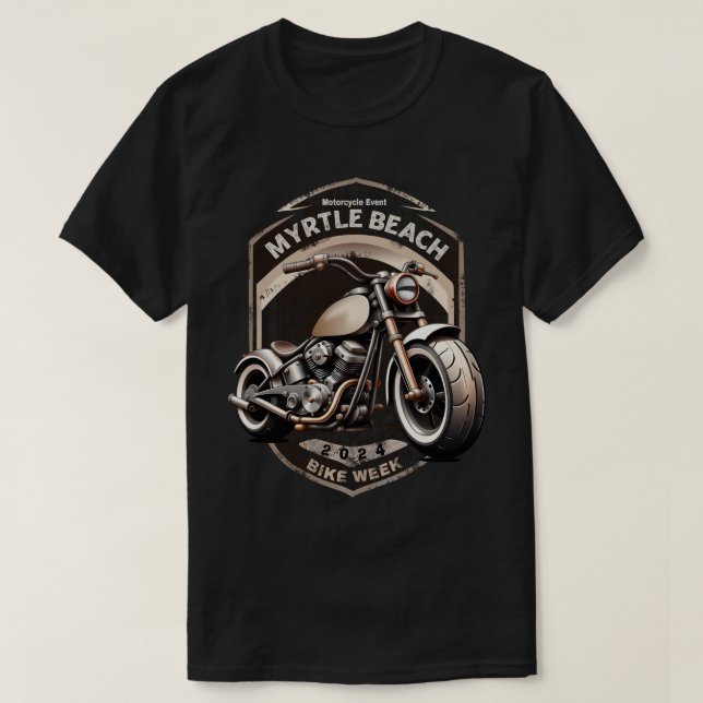 Myrtle Beach Bike Week Vår Rally 2024 T Shirt (Design framsida)