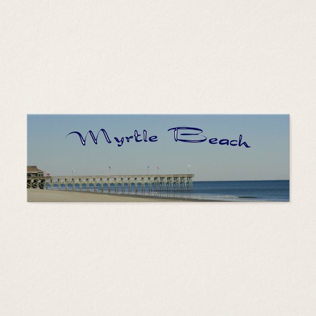 Myrtle Beach Bookmark Litet Visitkort (Framsidan)