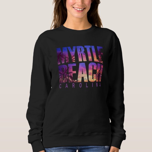 Myrtle Beach Carolina Summer Vacation Matching Fam T Shirt (Framsida)