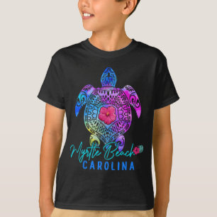 Myrtle Beach Carolina Tie Dye Sea Turtle Vacation T Shirt