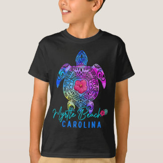 Myrtle Beach Carolina Tie Dye Sea Turtle Vacation T Shirt