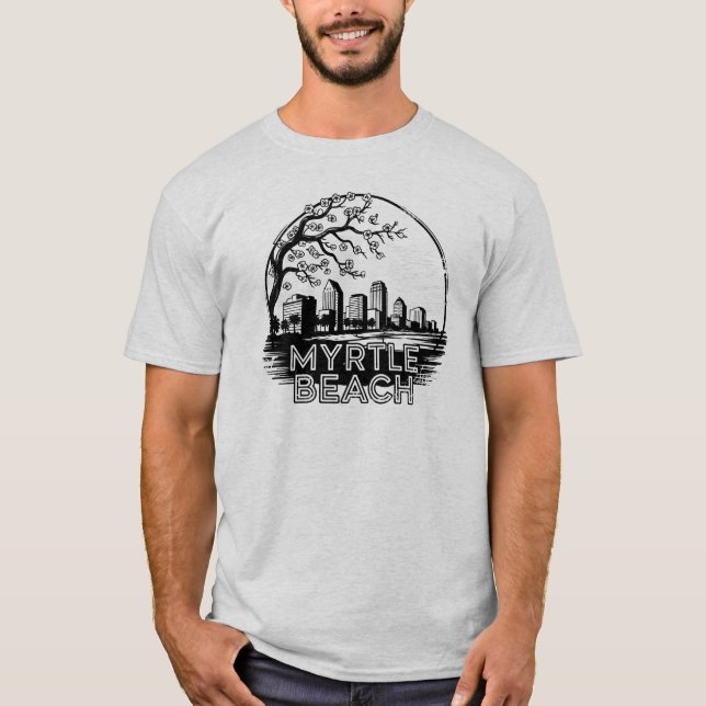 Myrtle Beach City South Carolina USA T Shirt (Framsida)