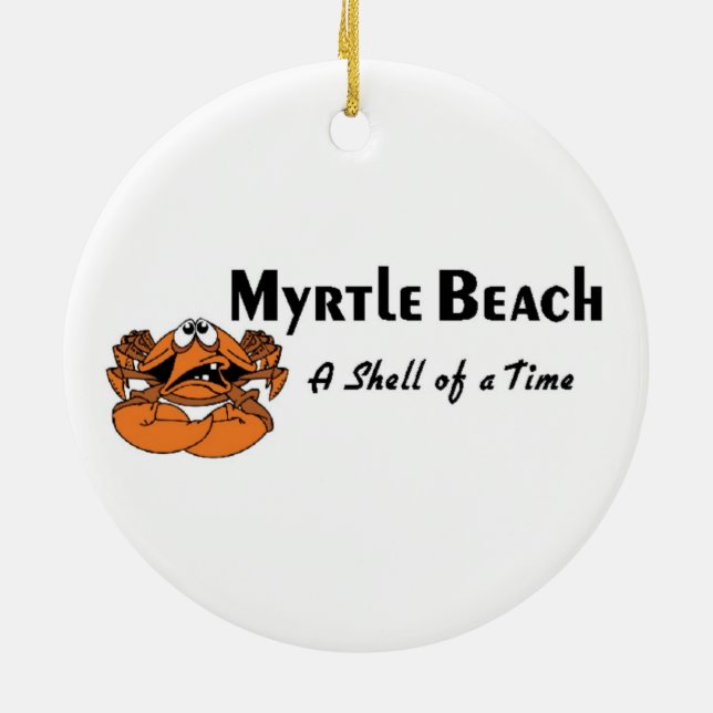 Myrtle Beach Crab Julgransprydnad Keramik (Baksidan)