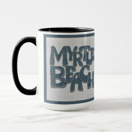 Myrtle Beach Denim Mug | Coastal South Carolina Mugg