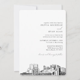 Myrtle Beach Destination Wedding bjudande Inbjudningar