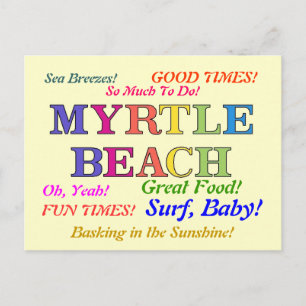 Myrtle Beach Färg Vykort
