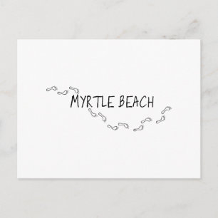 Myrtle Beach Footprint Vykort