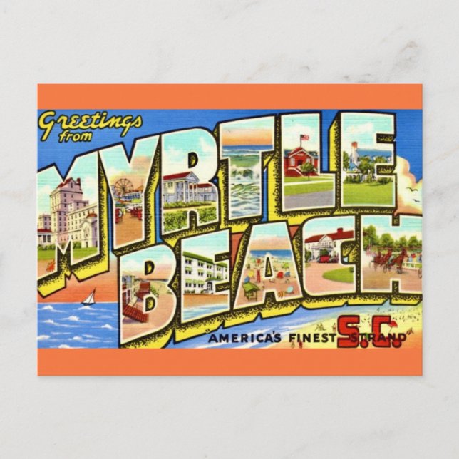 Myrtle Beach Hälsning vykort (Framsida)