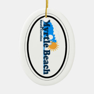 Myrtle Beach. Julgransprydnad Keramik