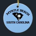 Myrtle Beach. Julgransprydnad Keramik<br><div class="desc">Myrtle Beach South Carolina.</div>