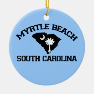 Myrtle Beach. Julgransprydnad Keramik